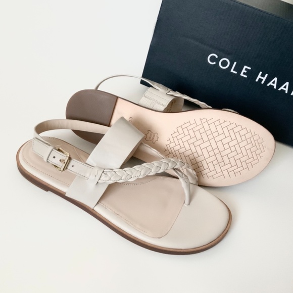 Cole Haan Anica Leather Slingback Thong Sandals - Picture 6 of 7